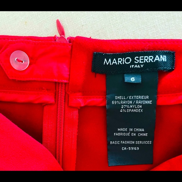 Bright red a-line skirt stretchy and gorgeous - Picture 5 of 5